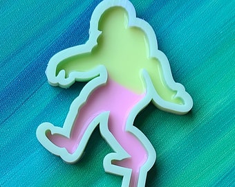 Bigfoot Plant Stake Mold Silicone mold plant mold silicone Bigfoot mold Premium silicone Clear Mold UV Sasquatch mold planter mold yeti mold