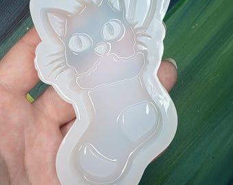 4" Cat Stocking Mold Handmade Mold Snowflake Mold Premium silicone Mold Epoxy Christmas mold for Epoxy DIY Crafts