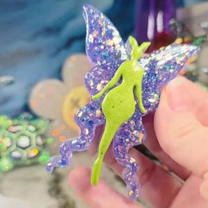 MOLD 3d Small Fairy Glossy Handmade Mold Premium silicone Mold Uv Clear Epoxy Mold Standing Thick