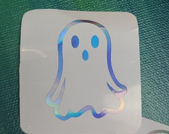 Ghost Vinyl Sticker Waterproof Sticker Holographic Vinyl Glow in the dark Ghost decal sticker waterproof Ghost permanent vinyl sticker
