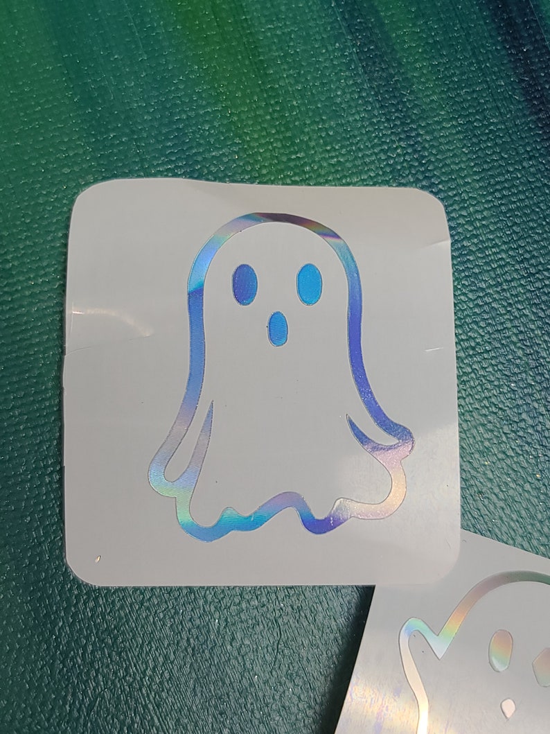 Shadow Ghost Sticker Ghost Vinyl Sticker Waterproof Sticker Holographic Vinyl Glow in the ...