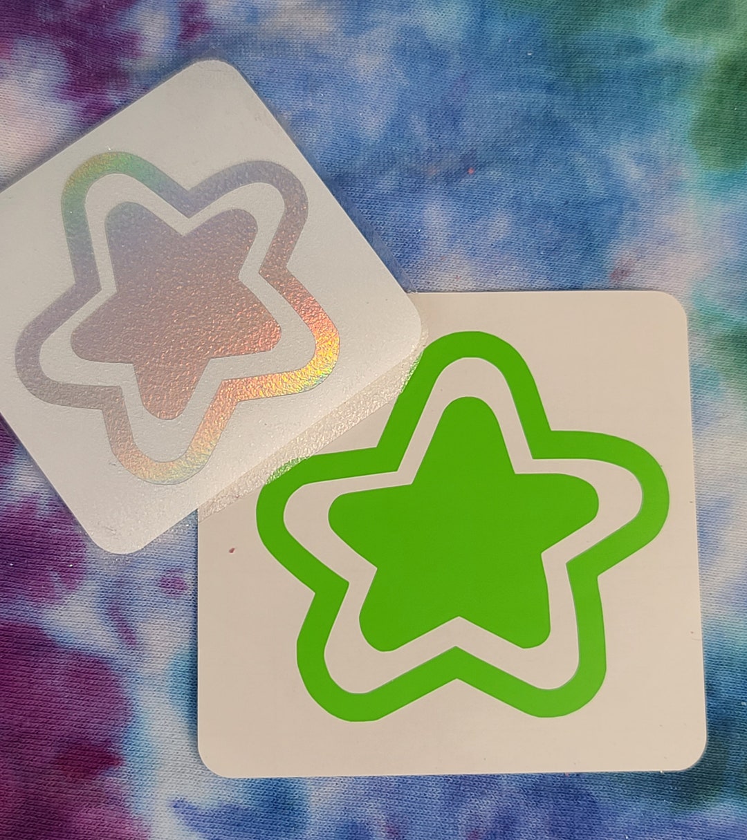 Vinyl Star Stickers Waterproof Sticker Holographic Vinyl Glow in the