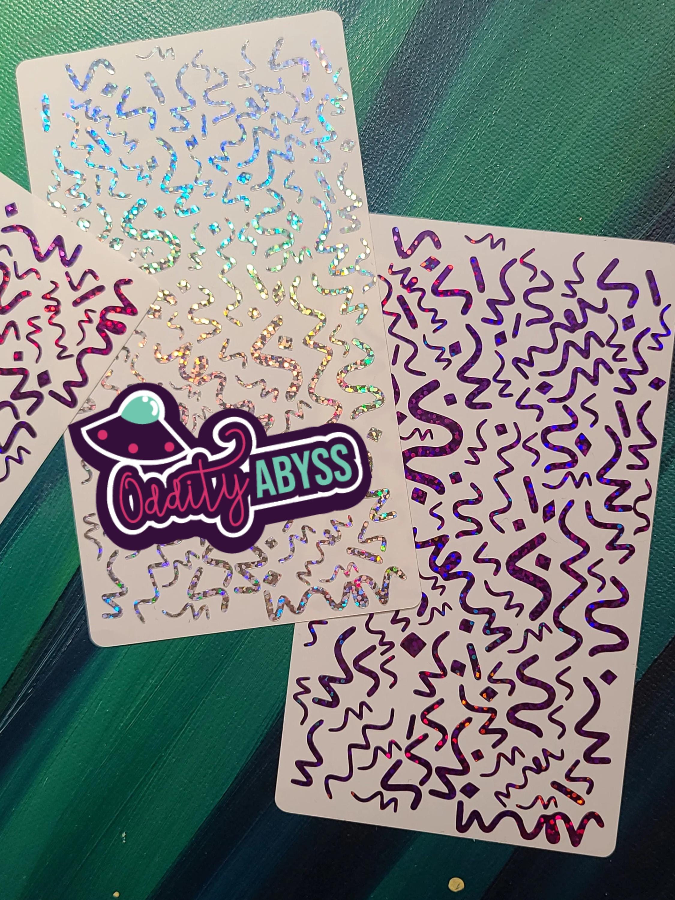 Confetti Stickers Vinyl Waterproof Sticker Decal Holographic Vinyl ...