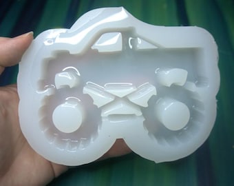 Monster Truck  Mold  Unique Handmade Glossy Mold | UV Epoxy, Jesmonite & Wax