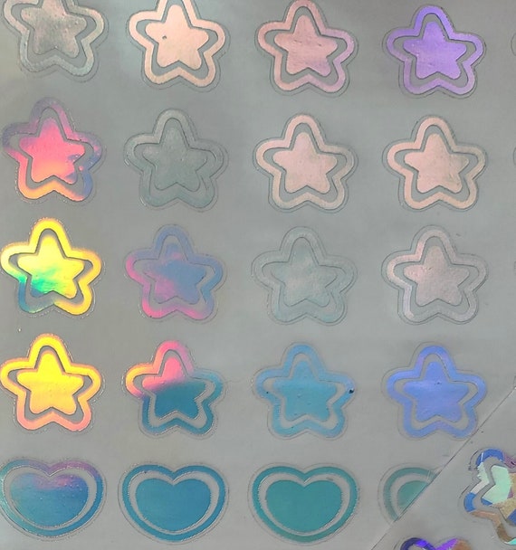 Holographic Heart Stickers