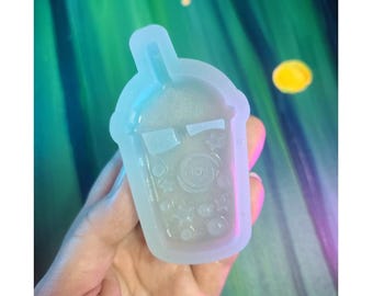 3" Galaxy Boba Tea Mold  Unique Handmade Glossy Mold | UV Epoxy, Jesmonite & Wax