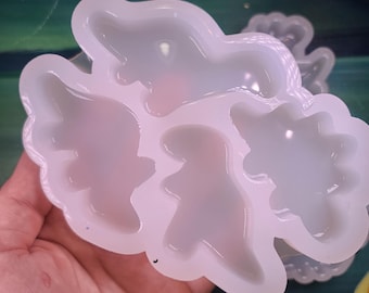 Dino Nugget Silicone Mold Handmade Palette— Choose Size — Handmade  Domed UV Epoxy Mold with Glossy Shiny Finish for Jewelry and Crafts