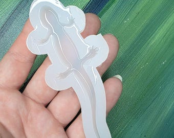 Newt Salamander Unique Handmade Glossy Mold | UV Epoxy, Jesmonite & Wax