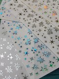 Foil Sparkle stickers Clear Holographic stickers and star sticker sheet  holographic  sticker foil sticker tiny stickers glitter stickers