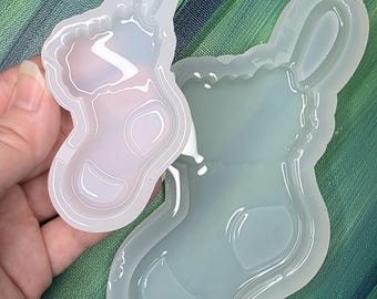 Hanging Stocking Mold Handmade Mold Snowflake Mold Premium silicone Mold Epoxy Christmas mold for Epoxy DIY Crafts