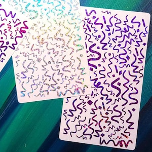 Confetti Stickers Vinyl Waterproof Sticker Decal Holographic Vinyl sticker iridescent sticker party sticker permanent vinyl glitter confetti