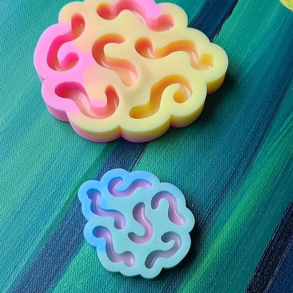 Worm Mold Gummy Worms mold Silicone resin art silicone mini worm magnet earring mold Premium silicone Mold insect magnet mold Clear Mold UV