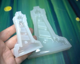 Lighthouse Silicone Mold  Unique Handmade Glossy Mold | UV Epoxy, Jesmonite & Wax