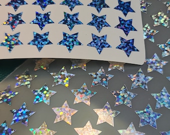 Half inch Star Stickers Vinyl Star Waterproof Stars Holographic Vinyl Glow in the dark vinyl star sheet sticker star decal permanent vinyl