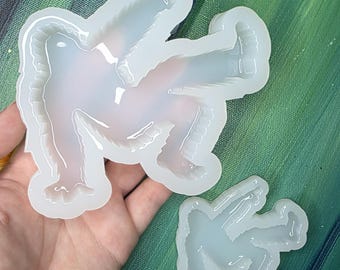Breakdance Bigfoot Handmade Mold Standing Silicone mold silicone Bigfoot mold Premium silicone Clear Mold UV Sasquatch Yeti Love Epoxy