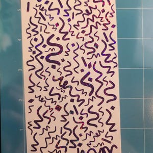Confetti Stickers Vinyl Waterproof Sticker Decal Holographic Vinyl sticker iridescent sticker party sticker permanent vinyl glitter confetti image 7