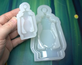 Lantern Silicone Mold  Unique Handmade Glossy Mold | UV Epoxy, Jesmonite & Wax