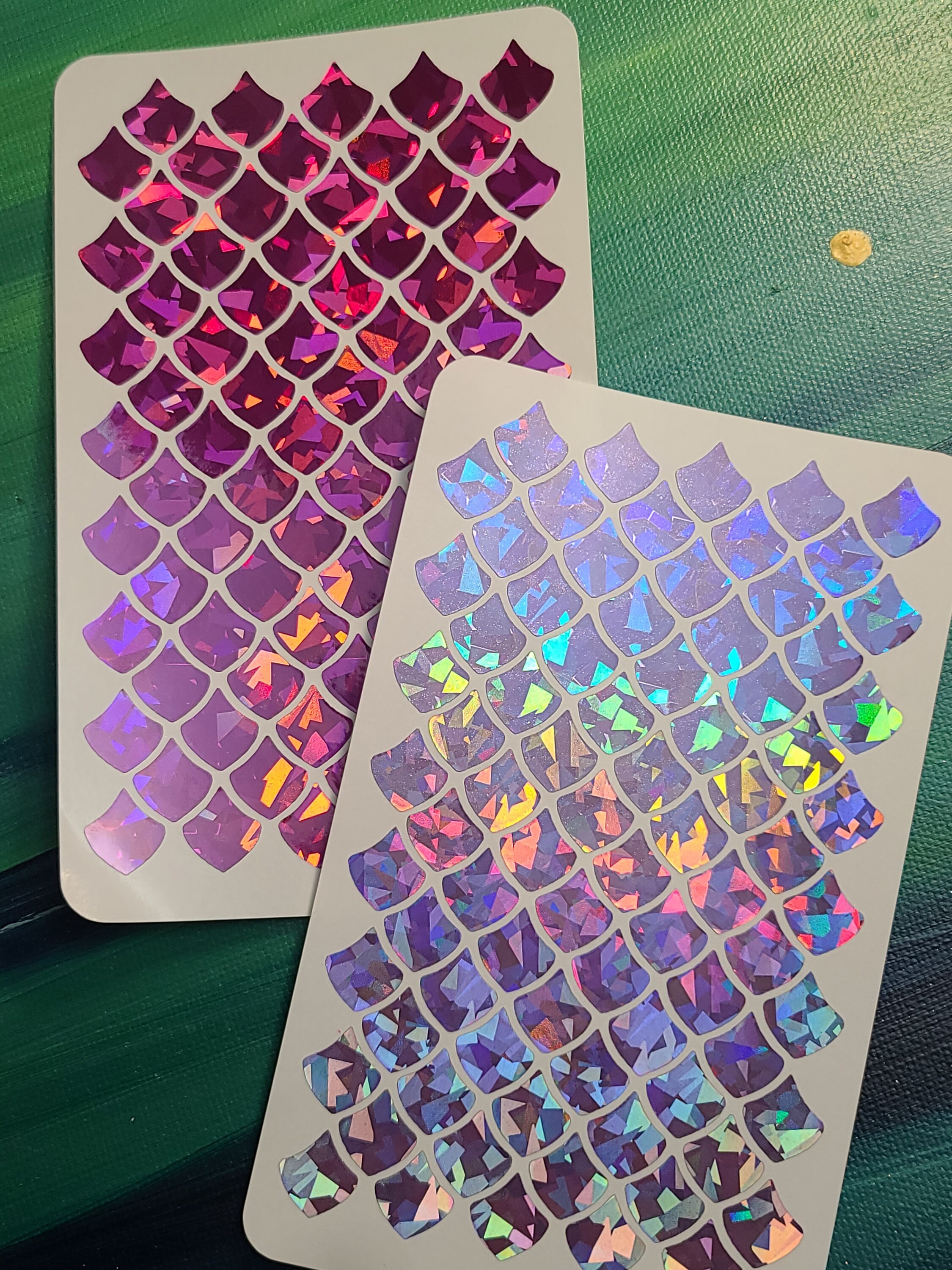 Scale Transparent Sticker Mermaid Scale Print Stickers Vinyl Scale Waterproof Stickers ...