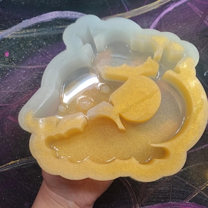 XL UFO Alien Mold Silicone Alien mold resin alien Standing  mold Alien mold Premium silicone Multi Alien mold Clear Mold