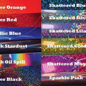 Confetti Stickers Vinyl Waterproof Sticker Decal Holographic Vinyl sticker iridescent sticker party sticker permanent vinyl glitter confetti image 9