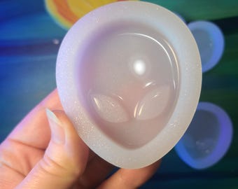 Cabeza de alienígena Elige tamaño Molde de silicona brillante con forma de cúpula Molde de alienígena de silicona premium Molde de alienígena múltiple Molde transparente Molde UV