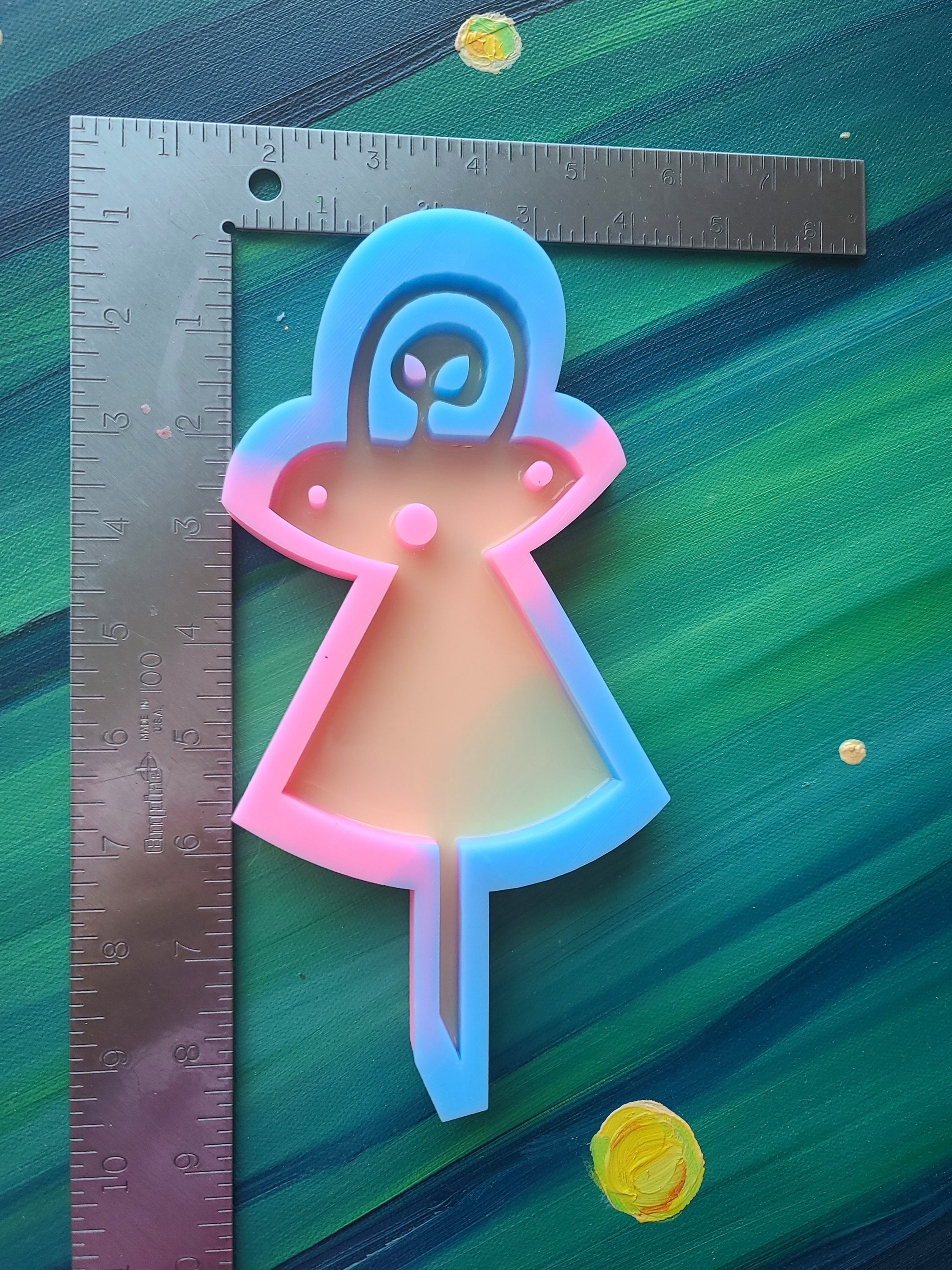 UFO Alien Plant Stake Mold Silicone Alien Mold Art Plant Decoration ...
