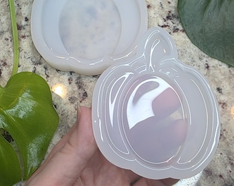 3D Pumpkin  Unique Handmade Glossy Mold | UV Epoxy, Jesmonite & Wax
