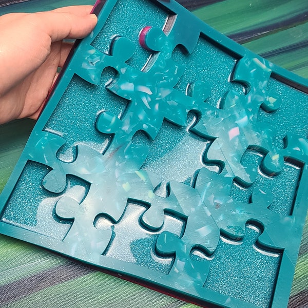 BIG Puzzle Mold Silicone mold silicone puzzle pieces mold Premium silicone mold