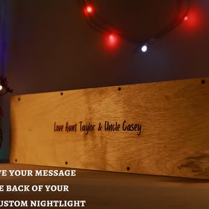 Night Light with Stars & Moon - Custom Baby/Toddler Night Lamp - Personalized Baby Gift - Nursery Light with Name - Baby Room Decor Ideas image 6