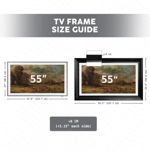 Gold Gilded Striped TV Frame, TCL NXTFrame, Decorative Frame, Samsung Frame Tv Bezel, Frame for Tv, Customizable TV Frame image 6