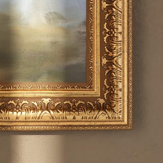 Gold Gilded Striped TV Frame, TCL NXTFrame, Decorative Frame, Samsung Frame Tv Bezel, Frame for Tv, Customizable TV Frame