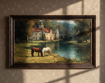 Dark Brown Gold Tv Frame, Walnut Tv Frame, Frame for Samsung Tv 2021+ Decorative Frame, Samsung Frame Tv Bezel, TCL