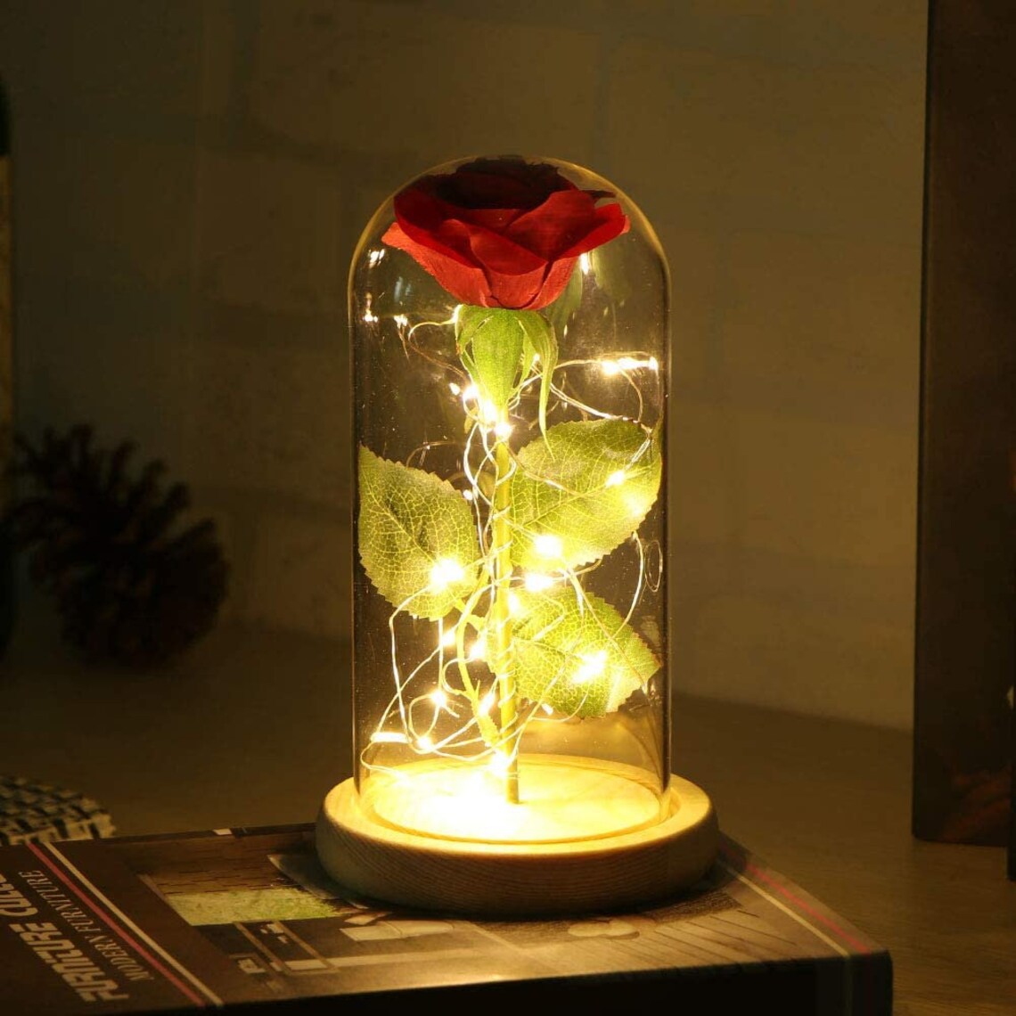 Artificial Eternal Rose LED Lights Enchanted Rose Lamp for Etsy