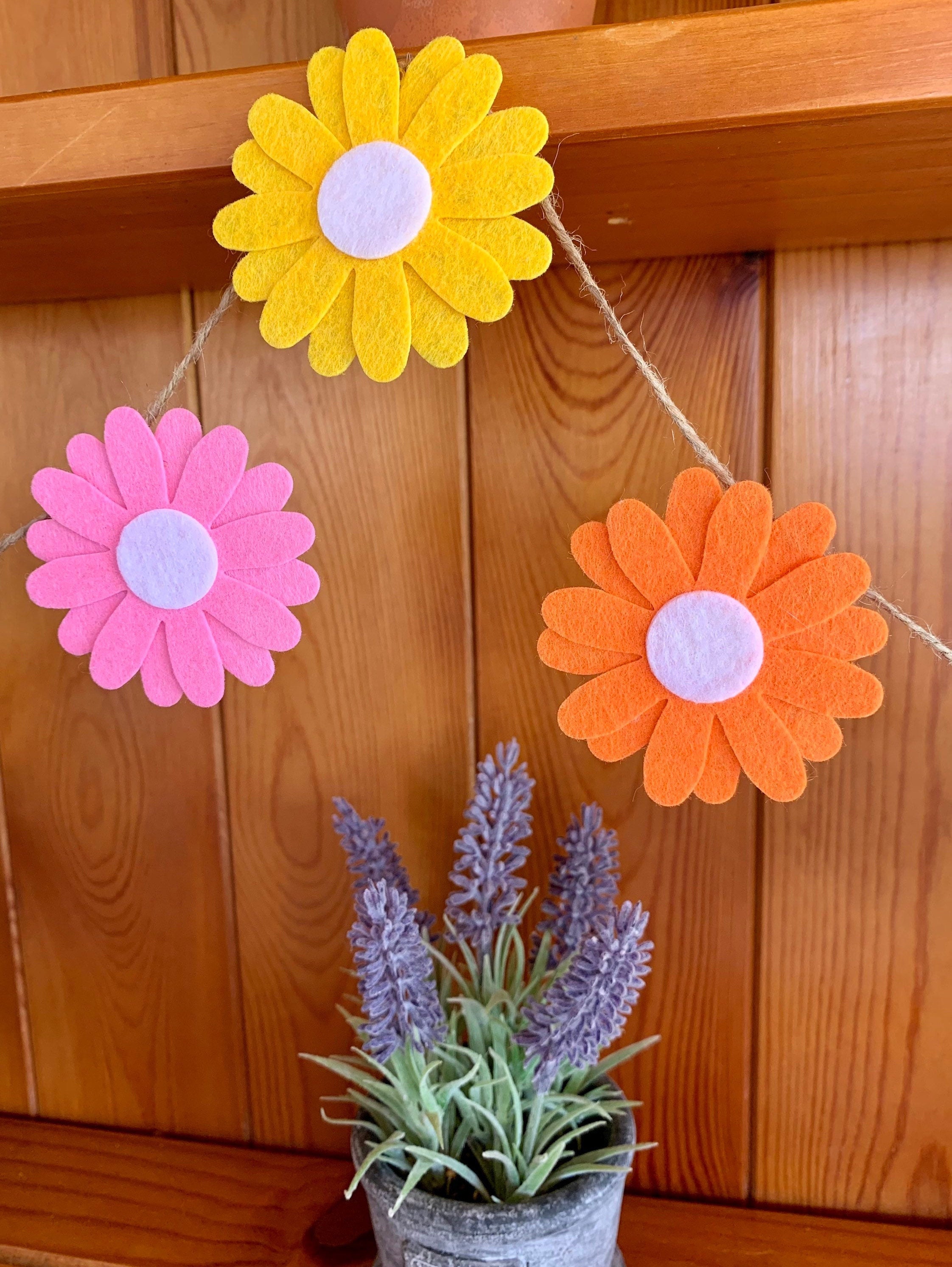 Flower Garland / Summer Garland / Flower Bunting / Summer Etsy UK