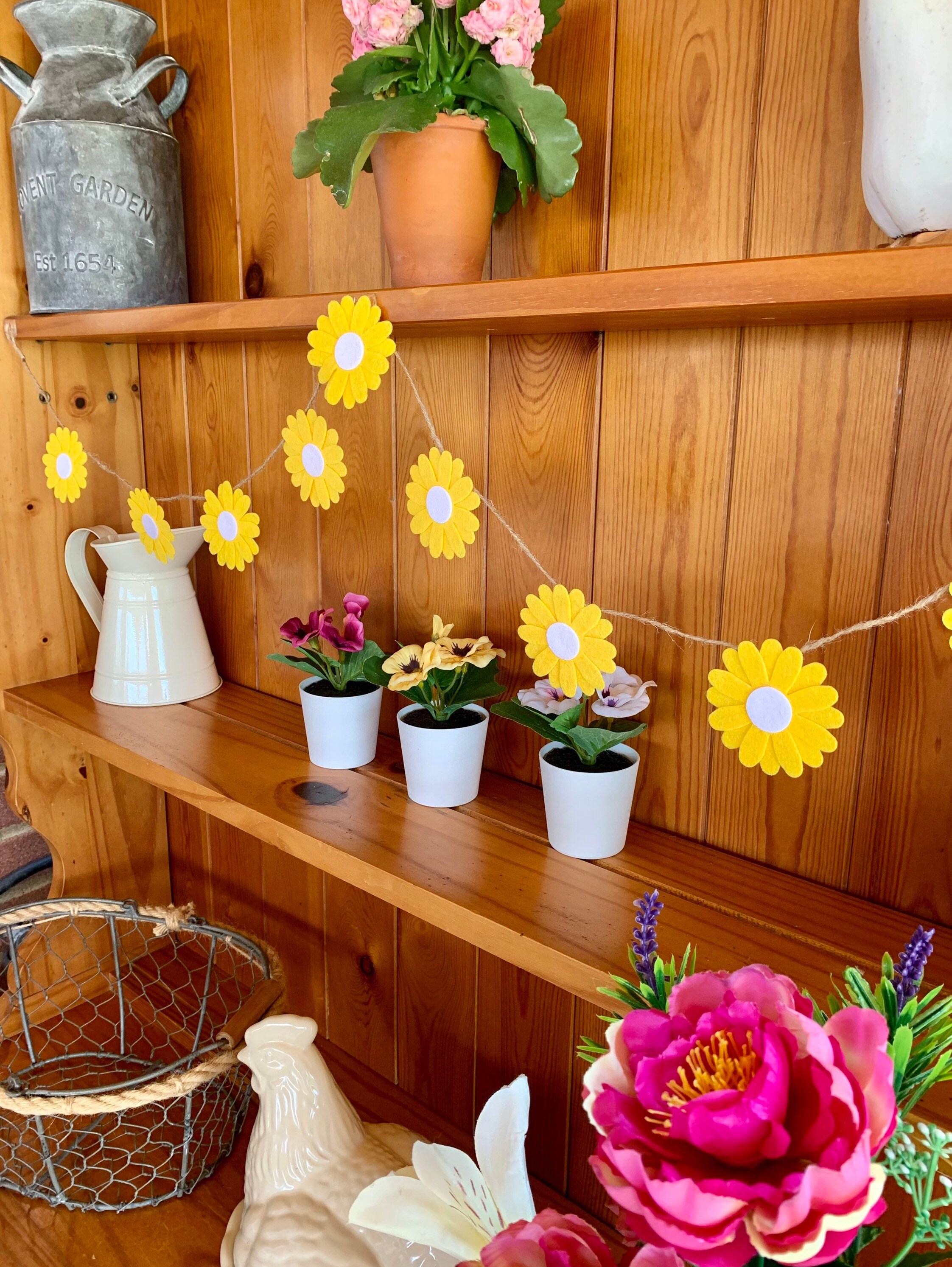 Flower Garland / Summer Garland / Flower Bunting / Summer Etsy UK