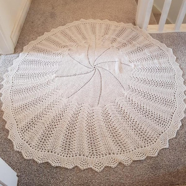 Hand Knitted Baby Shawl