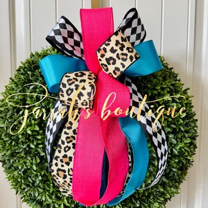 Spring Bow, Fall Bow, Wreath Bow, Fall Lantern Bow, Leopard Bow, Thanksgiving Bow, Spring Wreath Bow, Everyday Wreath Bow, Winter Wreath Bow