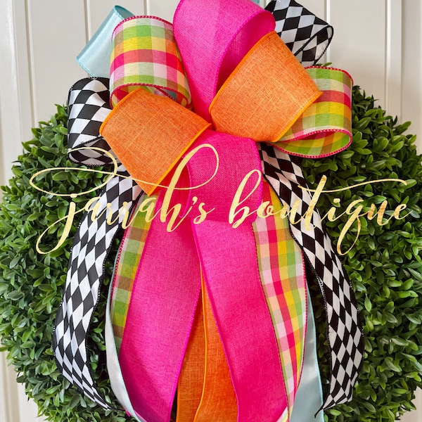 Spring, Summer Bows for Wreaths, Wreath Bows, Lanterns, Flag Holders, Home Decor, Letters, Mailboxes, Spring Wreath Bow