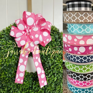 Wreath Bows, Wreath Bow, Lantern Bow, Mailbox Bow, Spring Wreath Bow, Farmhouse Bow, Door Hanger Bow, Rustic Bow, Summer Wreath Bows