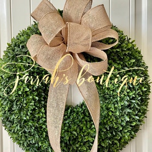 Burlap Ribbon Wreath – Shop Juelzjems