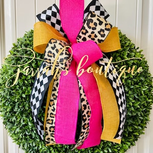 Spring Bow, Fall Bow, Wreath Bow, Fall Lantern Bow, Leopard Bow, Thanksgiving Bow, Spring Wreath Bow, Everyday Wreath Bow, Winter Wreath Bow