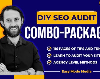 DIY SEO Combo-Package - Perform a COMPLETE Website Audit for Search Engine Optimization.