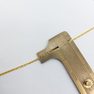 14K Yellow Gold Rope Necklace, Gold Rope Necklace Chain, 1 Mm 2mm 3mm 5 ...