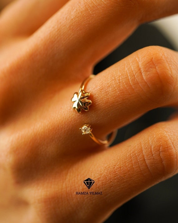 Moissanite Flower Engagement Ring with Meteorite | Jewelry by Johan -  Jewelry by Johan