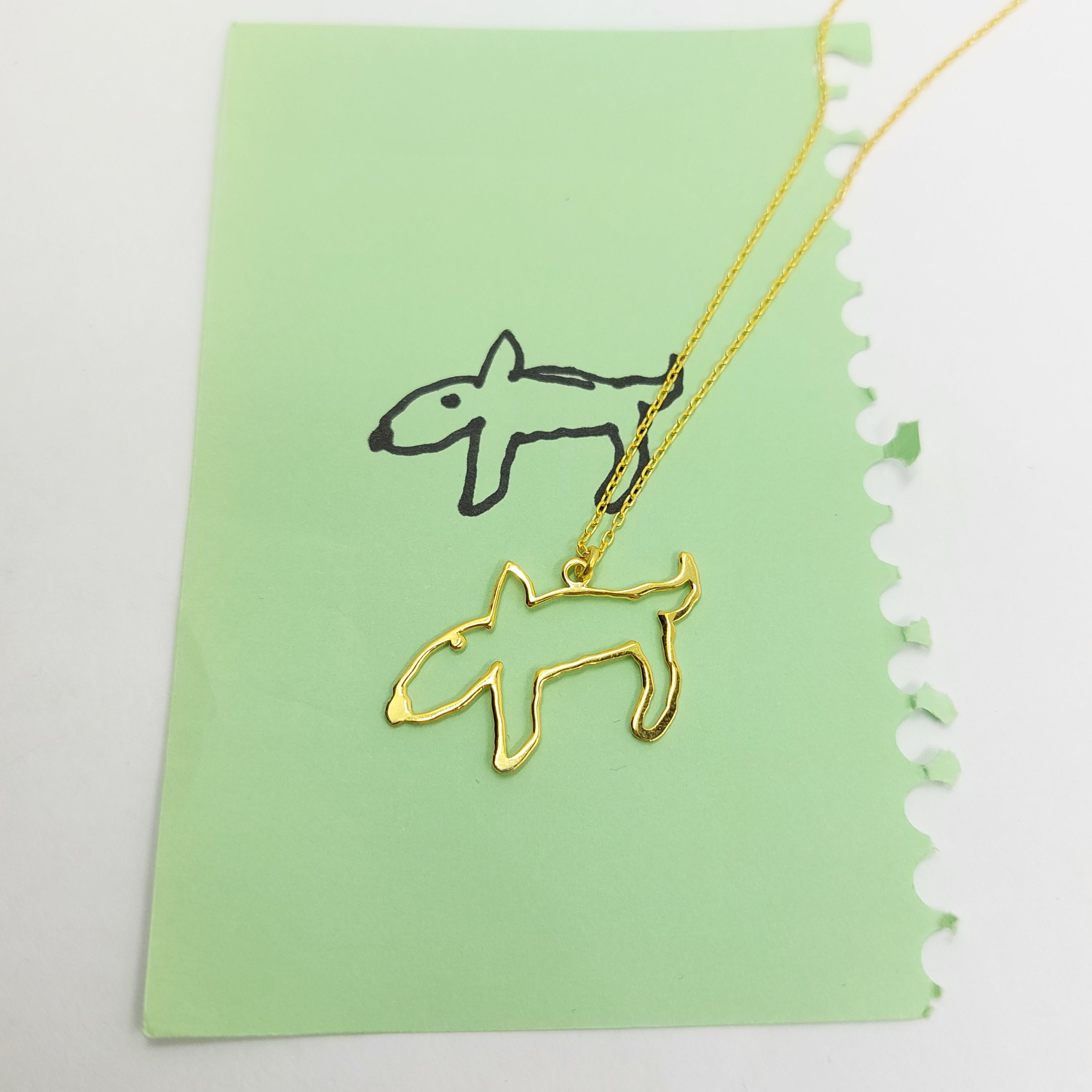 14 K Gold Design Your Own Pendant,  Custom Necklace, Silhouette Pendant Personalized Jewelry, Company Logo Jewelry, Wedding Logo Necklace