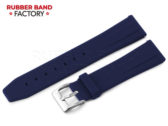 For SEIKO Watch Silicone Rubber Strap Band NAVY BLUE With - Etsy