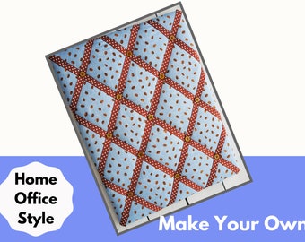How to Make a Fabric Padded Pinboard / Noticeboard Tutorial - PDF Instant Download