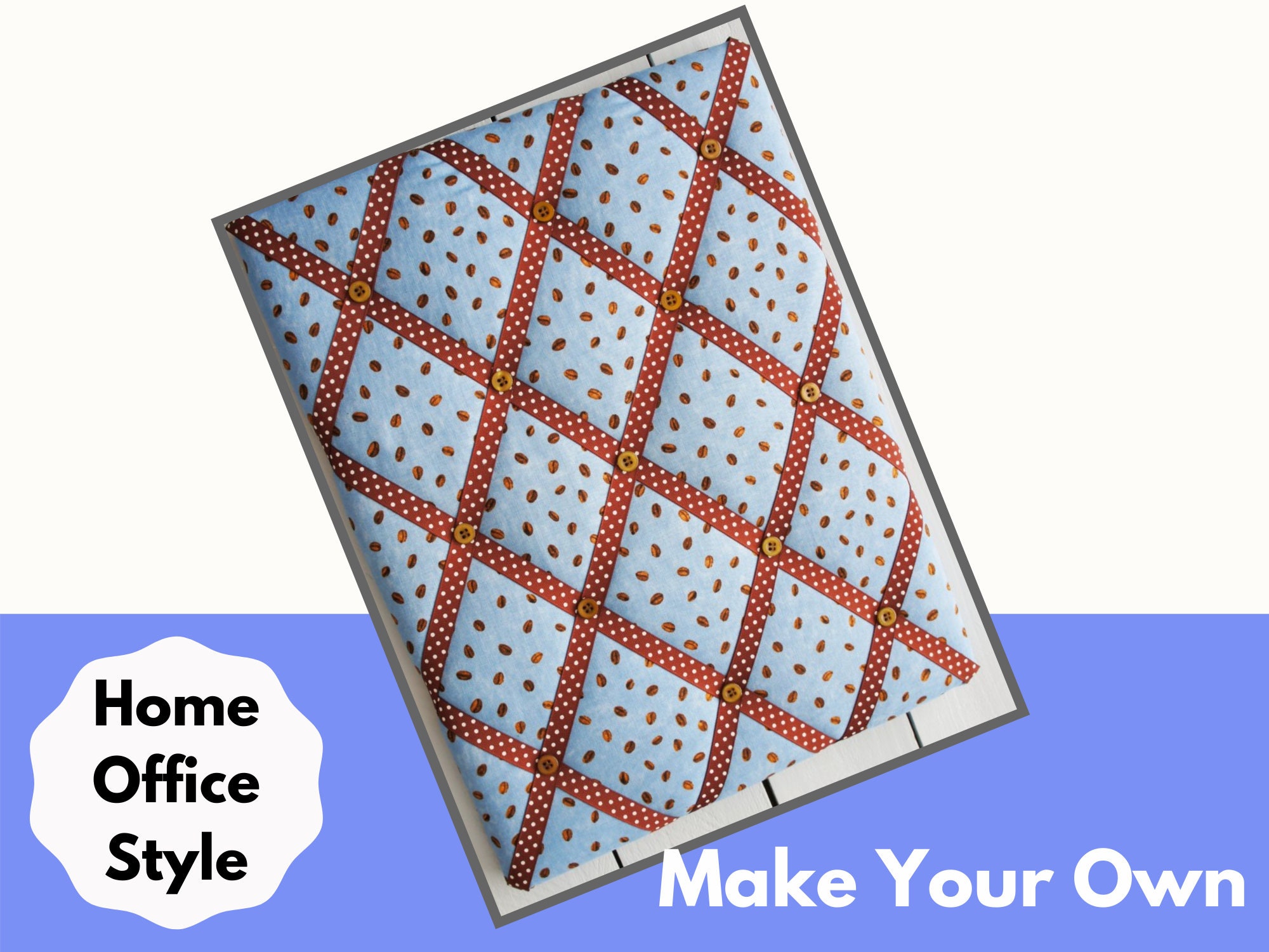 How to Make a Fabric Padded Pinboard / Noticeboard Tutorial PDF Instant