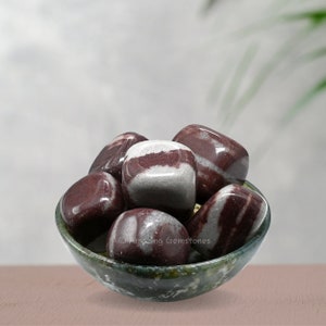 Pedras roladas de Shiva Lingam: Gemas Narmada, Cristais de Proteção (bolsa de veludo grátis)