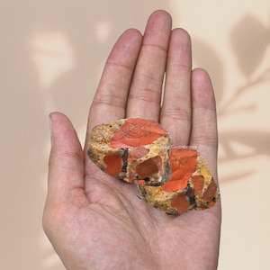 Spotted Jasper Stone Wholesale Raw Gemstones and Crystals, Natural Rough Protection Stone for DIY Tumbling Healing Meditation.